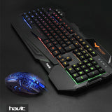 havit海威特 HV-KB558CM游戏键盘鼠标套装 彩虹背光 Gaming Mouse and Keyboard Combo
