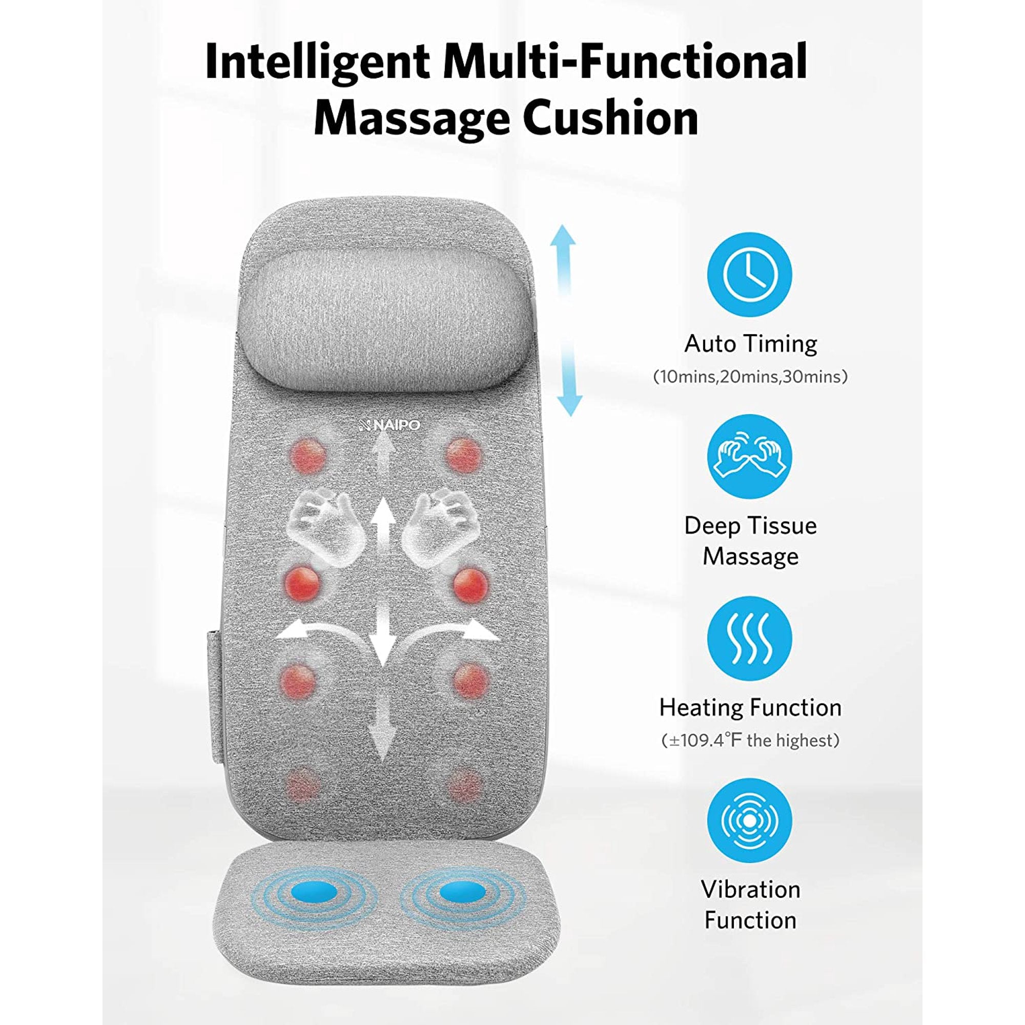 Naipo Back Massage Pads For Chairs Naipo Back And Neck Massager