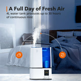 TaoTronics 调雾定时静音加湿器 小夜灯 Ultrasonic Cool Mist Humidifier 4L
