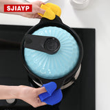 硅胶隔热盘夹【4色混發】微波炉防烫夹 厨房隔热夹 硅胶防烫手指套 防护垫 多功能隔热手指套 防烫防热手 厨房隔热盘夹