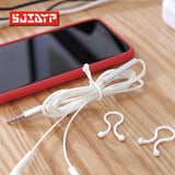 Multi-use curved white drawstring large size 20 into the wire buckle multi-purpose wire storage wire drawstring