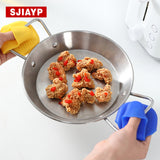 硅胶隔热盘夹【4色混發】微波炉防烫夹 厨房隔热夹 硅胶防烫手指套 防护垫 多功能隔热手指套 防烫防热手 厨房隔热盘夹