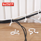 Multi-use curved white drawstring large size 20 into the wire buckle multi-purpose wire storage wire drawstring