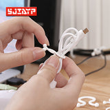 Multi-use curved white drawstring large size 20 into the wire buckle multi-purpose wire storage wire drawstring