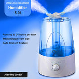 AISO 冷雾空气加湿器 Ultrasonic Cool Mist Humidifier 5L