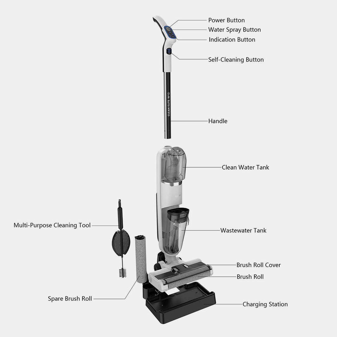 Redkey W12手持吸拖一体机 Wet & Dry Vacuum Cleaner