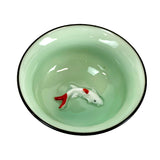 【珍藏礼系列】  鲤鱼5件陶瓷茶具套装 一壶四杯