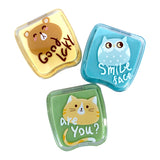 Cartoon contact lens case with mirror 