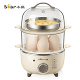 Bear小熊 双层多功能煮蛋器 迷你蒸锅 2-tier Multi-purpose Steamer/Egg Boiler 360W