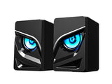 havit海威特 SK708游戏音响 3D立体声 LED炫酷眼睛 USB款 Full-Range Speaker