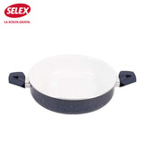 【意大利制】SELEX 24cm陶瓷涂层双耳煎锅 Ceramica Skillet