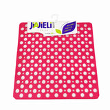 Jiajieli round hole bathroom square non-slip mat shower non-slip with suction cup 