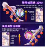 日本Slimwalk压力美腿保暖长筒塑形袜 M-L 紫