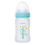 贝亲 母乳实感硅胶护层彩绘奶瓶 maternal Pigeon 森林 160ml SS奶嘴 