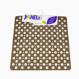 Jiajieli round hole bathroom square non-slip mat shower non-slip with suction cup 