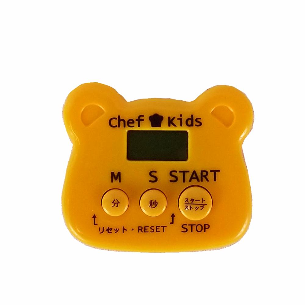 Chef Kids 小熊厨房计时器 可吸附型 棕色/橙色 simple Chef Kids