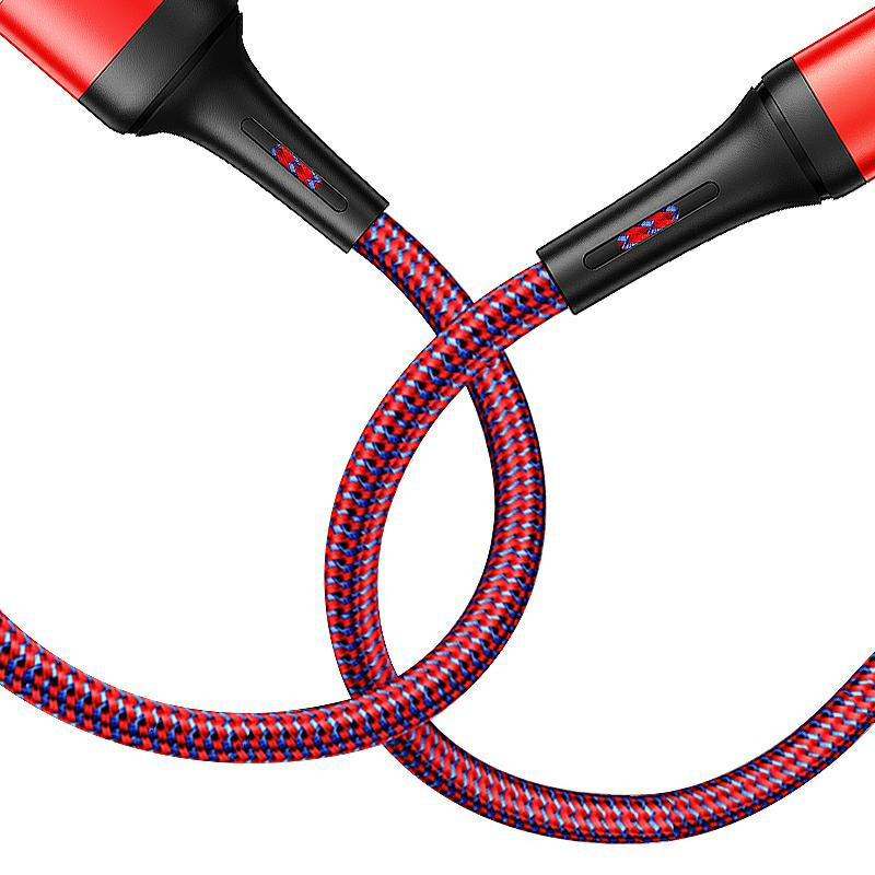 JELLICO杰力科 1米Type-C快充线 红黑 1M Fast Charging Data Cable