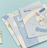 蓝色泡芙 素描本 儿童空白页美术绘画本 多色混发