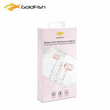 Goldfish 3.5mm接口 带话筒线控耳机 1盒装 variable Goldfish 粉色