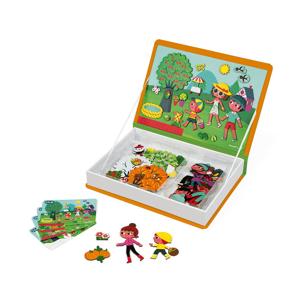 Janod 百变磁力书 儿童益智玩具磁性拼图 3-8周岁 maternal Janod 