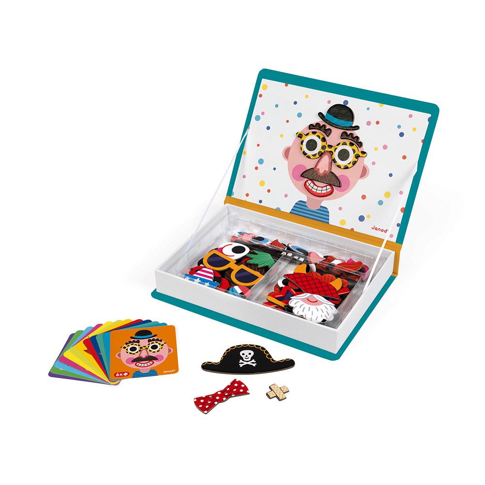 Janod 百变磁力书 儿童益智玩具磁性拼图 3-8周岁 maternal Janod 