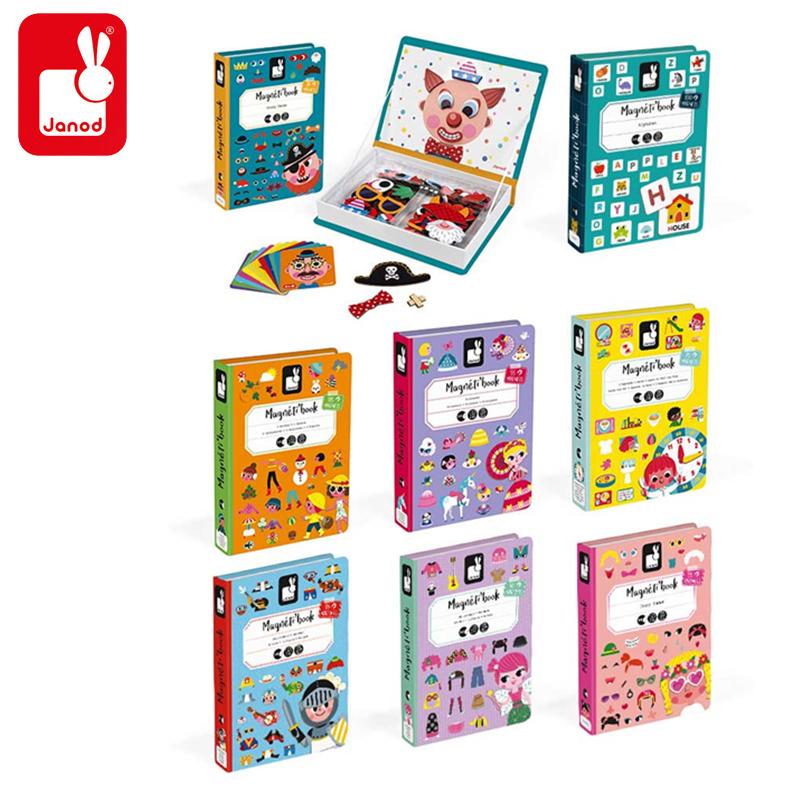 Janod 百变磁力书 儿童益智玩具磁性拼图 3-8周岁 maternal Janod 英文字母 