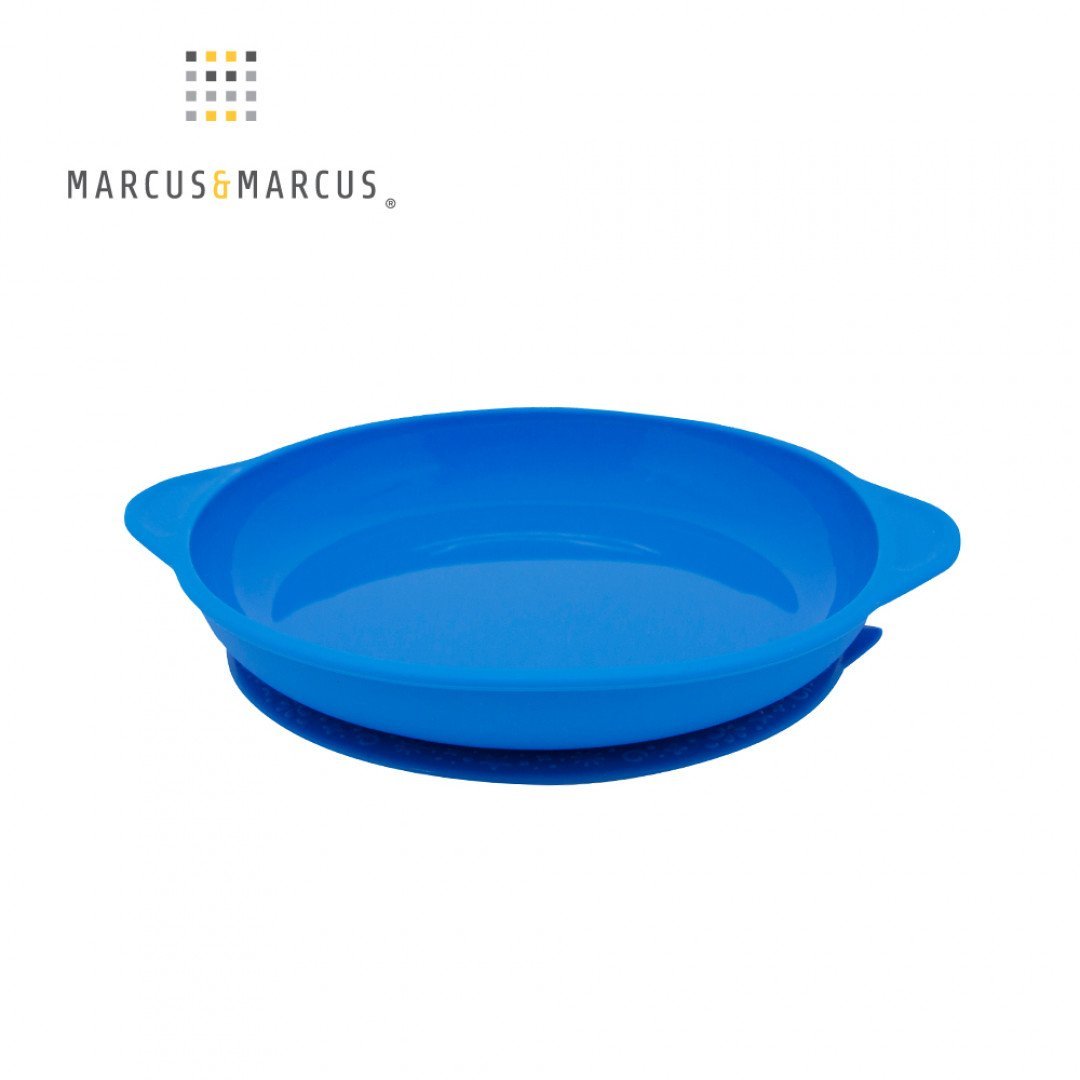 Marcus&Marcus 婴儿硅胶强力吸盘餐碟 maternal Marcus&Marcus 蓝色 