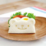 萌萌熊猫&青蛙三明治模具 吐司面包切片模板 可爱熊猫图案 simple 买吧自营