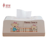 顺美 快乐熊系列 长方形纸巾盒