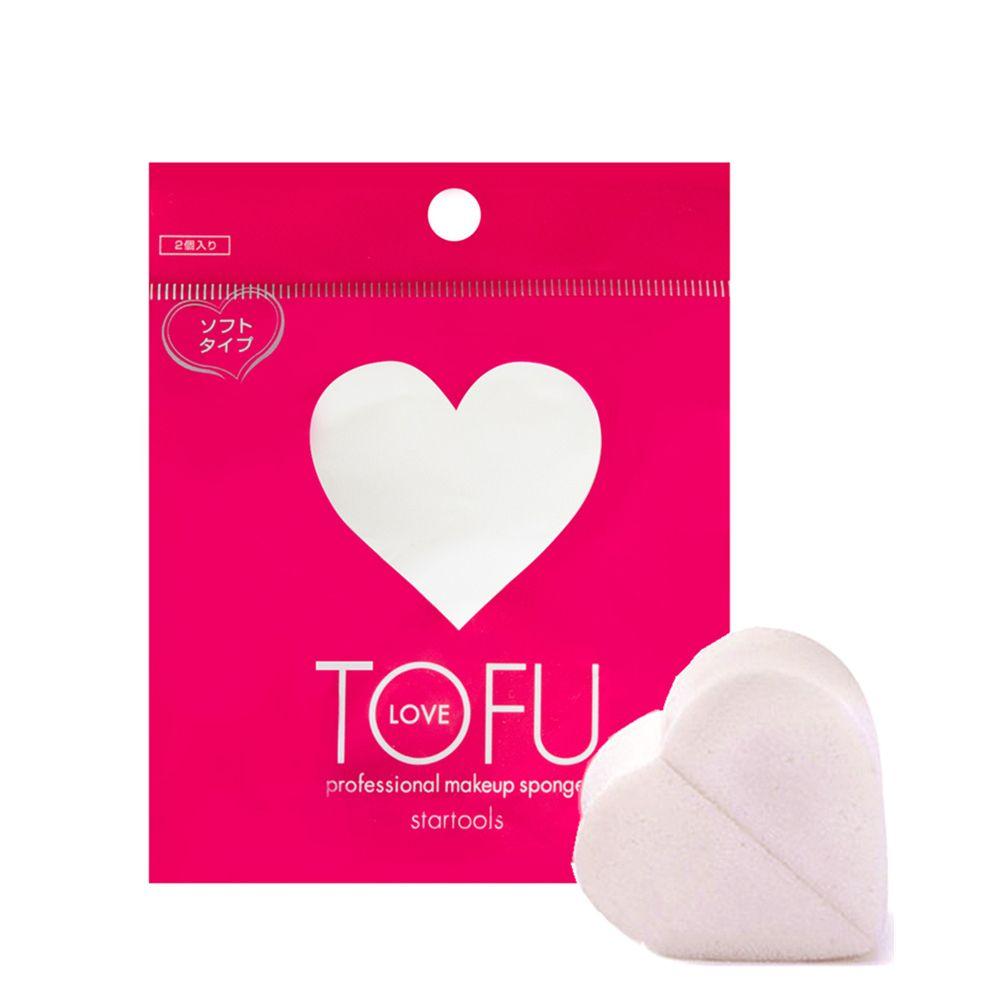 TOFU LOVE 心形化妆海绵粉扑 2枚入 simple TOFU LOVE Default Title