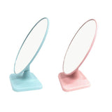 椭圆形 小麦秆台式化妆镜 (蓝色/粉色) beauty 买吧自营 