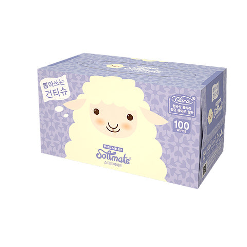 Softmate Premium 纯棉干纸巾 80片/100片/200片
