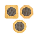 天运 木质餐垫 防滑隔热垫 杯碗垫 正方形/圆形/八边形