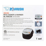 象印 多功能智能电饭锅 3杯米容量 0.6L NL-BAC05 银色/黑色 appliances Zojirushi 