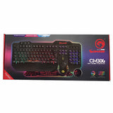 Marvo SCORPION 彩虹背光有线3合1游戏套装 鼠标+键盘+鼠标垫 CM306