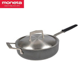 【意大利制造】Moneta 带不锈钢盖 单柄煎锅 life Moneta 28cm 